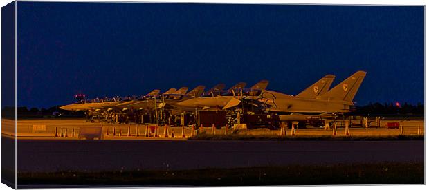 Typhoons at Night Canvas Print by Kristian Bristow