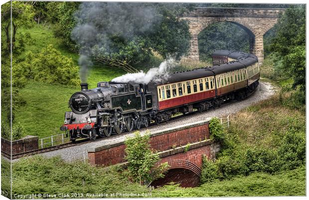 80072 Standard 4 Tank Engine Canvas Print by Steve H Clark