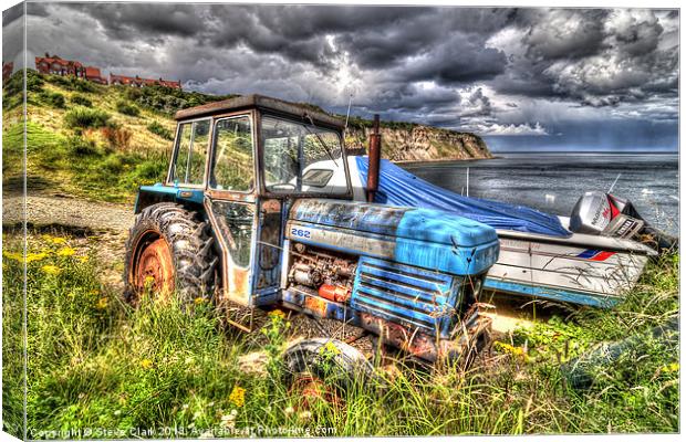 Leyland 262 Tractor Robin Hoods Bay Canvas Print by Steve H Clark