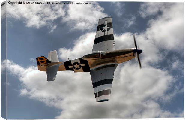P51 Mustang Canvas Print by Steve H Clark