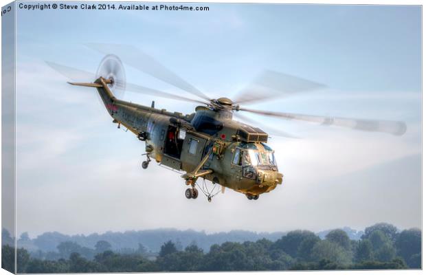 Sea King Helicopter Canvas Print by Steve H Clark