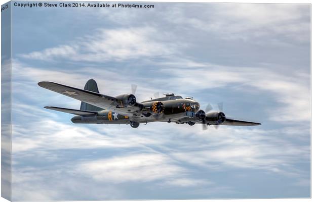  B-17 Flying Fortress Canvas Print by Steve H Clark