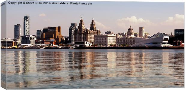  Liverpool's Skyline Canvas Print by Steve H Clark
