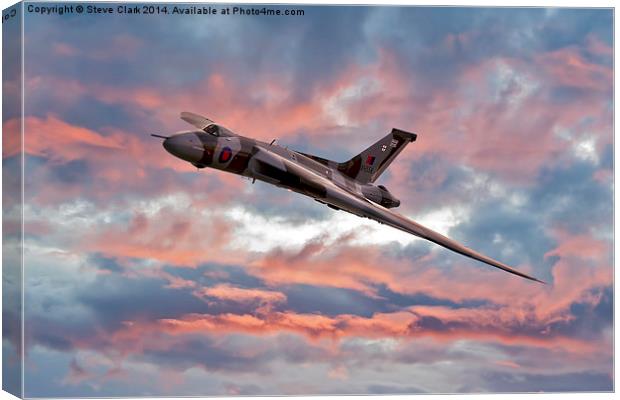  Avro Vulcan at Dawn Canvas Print by Steve H Clark