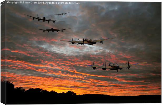  At The Going Down Of The Sun Canvas Print by Steve H Clark