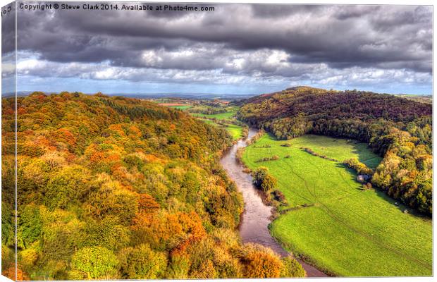  Autumn view from Yat Rock Canvas Print by Steve H Clark