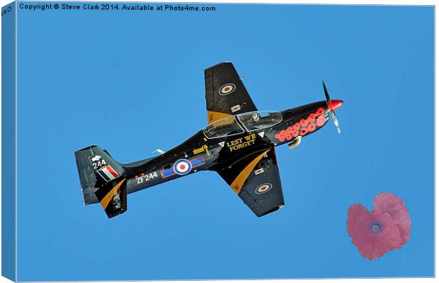  Lest We Forget Tucano Canvas Print by Steve H Clark