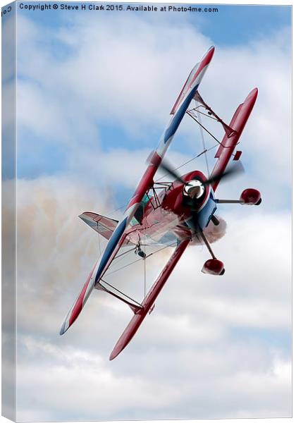  G-EWIZ Pitts Special - The Muscle Biplane Canvas Print by Steve H Clark