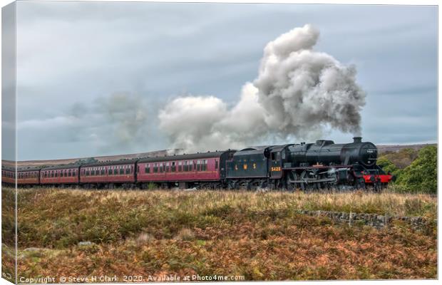 LMS Black Five 5428 Canvas Print by Steve H Clark