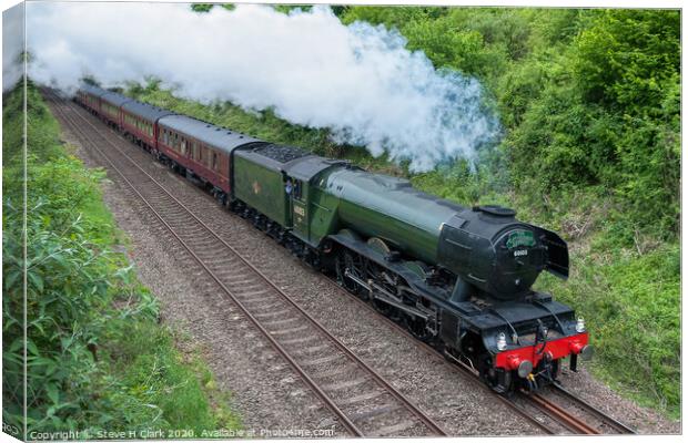 The Flying Scotsman Canvas Print by Steve H Clark