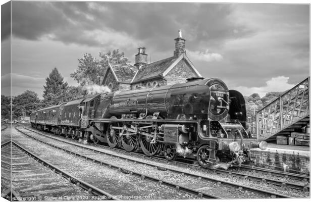 Duchess of Sutherland - Black and White Canvas Print by Steve H Clark