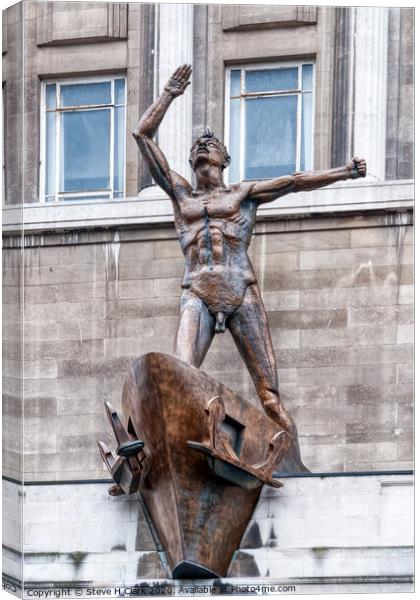 We Meet Under a Statue.... Canvas Print by Steve H Clark