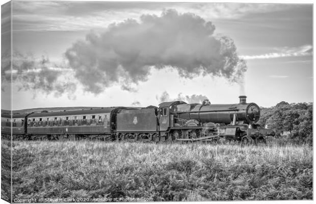 Witherslack Hall - Black and White Canvas Print by Steve H Clark