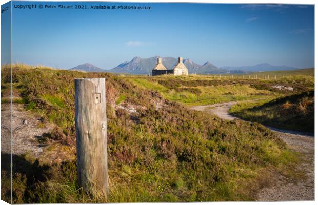 Ben Loyal from the Moine House Canvas Print by Peter Stuart