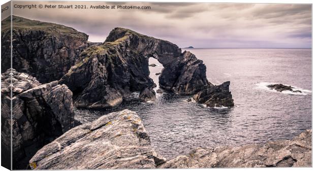 Stac a' Phris. Shawbost Isle of Lewis Canvas Print by Peter Stuart