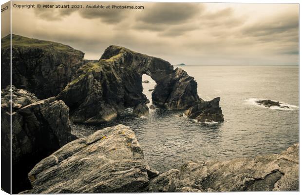 Stac a' Phris. Shawbost Isle of Lewis Canvas Print by Peter Stuart