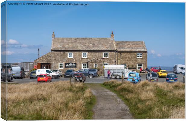 The Tan Hill public house on the Pennine way Canvas Print by Peter Stuart