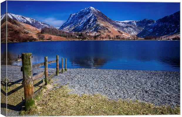 Fleetwith on Buttermere Canvas Print by Peter Stuart