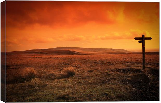  Winter Hill - This Way Canvas Print by Peter Stuart