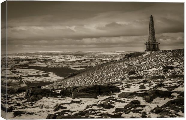 Stoodley Pike Canvas Print by Peter Stuart