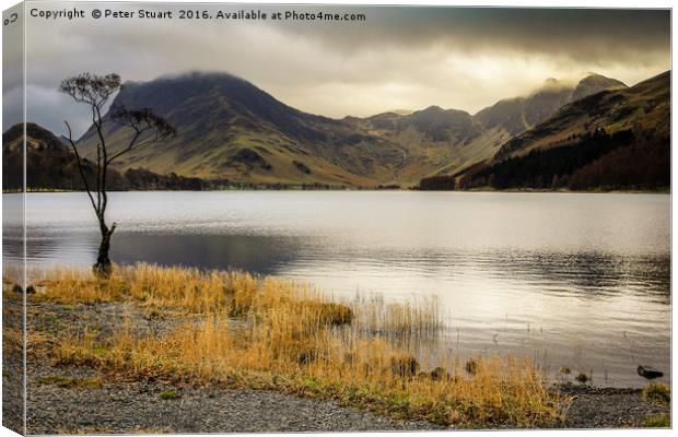 Fleetwith Pike and Buttermere Canvas Print by Peter Stuart