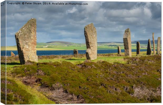 Ring of Brodgar Canvas Print by Peter Stuart