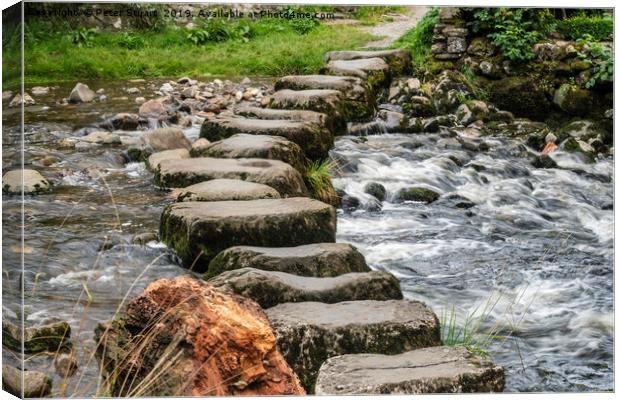 Stainforth Stones Canvas Print by Peter Stuart