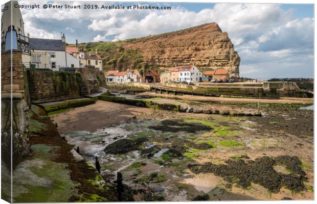 Staithes North Yorkshire Canvas Print by Peter Stuart