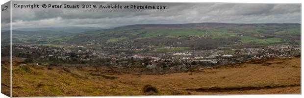 ilkley panoramic Canvas Print by Peter Stuart