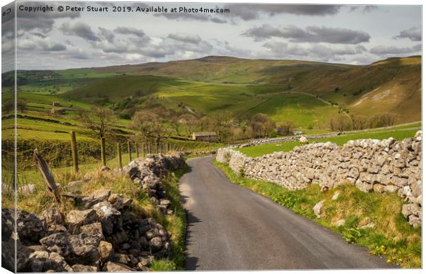 Gordale and Malhamdale Canvas Print by Peter Stuart