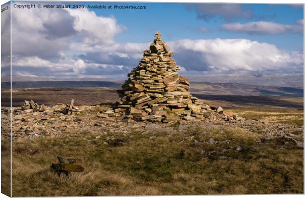 Fountains Fell from Malham Tarn Canvas Print by Peter Stuart