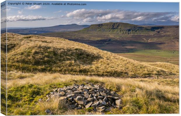 Fountains Fell from Malham Tarn Canvas Print by Peter Stuart