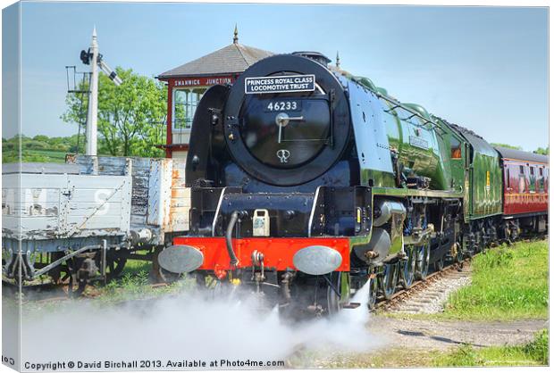 Steam locomotive 46233 Duchess Of Sutherland Canvas Print by David Birchall