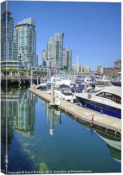 Coal Harbour,  Vancouver, Canada Canvas Print by David Birchall
