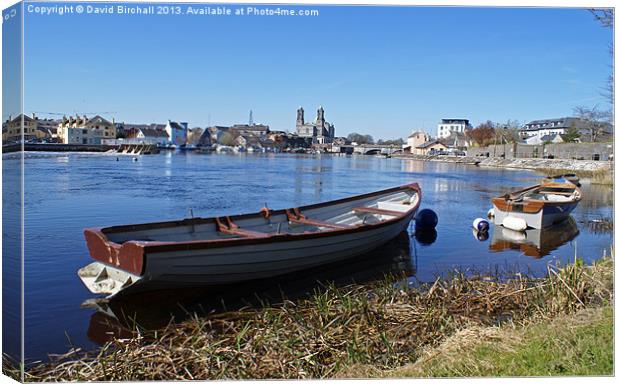 River Shannon at Athlone Canvas Print by David Birchall