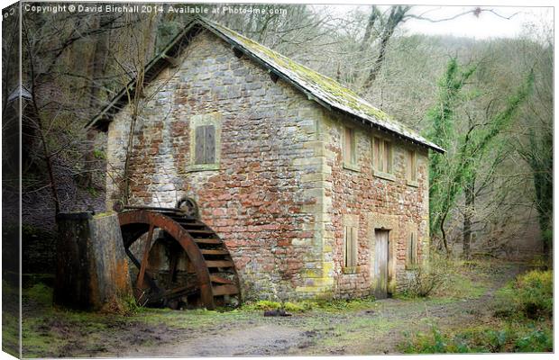 The Old Watermill, Derbyshire Canvas Print by David Birchall