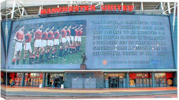 Manchester United Busby Babes Canvas Print by David Birchall