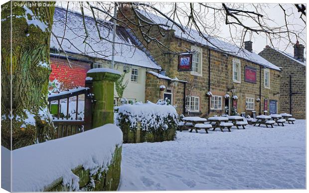 The Crispin Inn at Ashover, Derbyshire Canvas Print by David Birchall