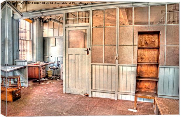 Abandoned Office Canvas Print by David Birchall