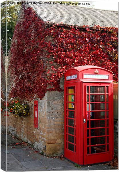  Red Telephone Box in Nottinghamshire Canvas Print by David Birchall