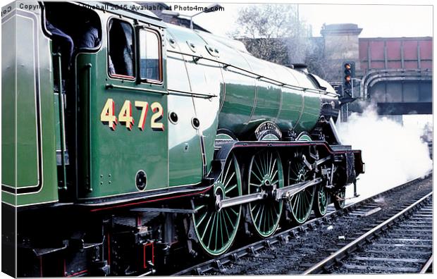  4472 Flying Scotsman Canvas Print by David Birchall