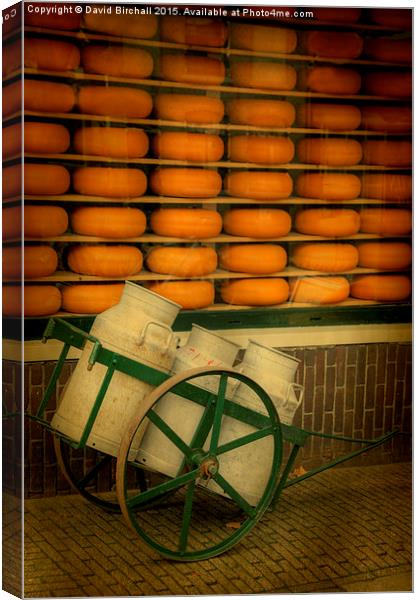 Cheeses and Churns  Canvas Print by David Birchall