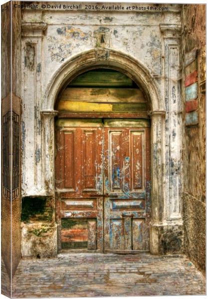 Mysterious Medina Doorway Canvas Print by David Birchall