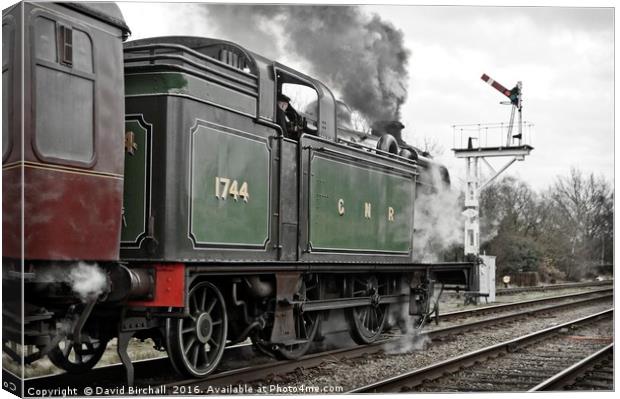 Smoky Departure From Quorn Canvas Print by David Birchall
