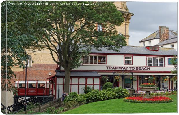 Scarborough, Central Tramway top station. Canvas Print by David Birchall