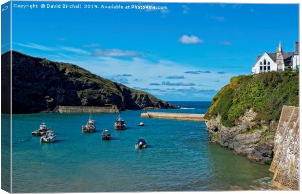 Port Isaac harbour, Cornwall. Canvas Print by David Birchall
