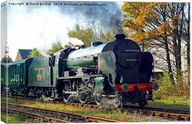 Preserved steam locomotive 926 Repton Canvas Print by David Birchall