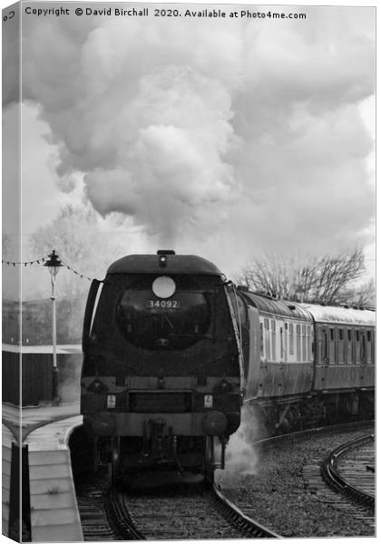 Bulleid Pacific 34092 City Of Wells Canvas Print by David Birchall
