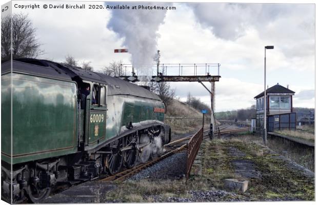 60009 Union Of South Africa departing Hellifield. Canvas Print by David Birchall