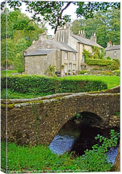 Clapham village, Yorkshire. Canvas Print by David Birchall